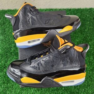 Nike Air Jordan Dub Zero Taxi Black / Yellow DV1360-017 GS 7Y Women's Size 8.5